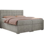 Łóżko kontynentalne CARMEN 120x200 - H4 - jasnoszary, struktura