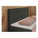 Łóżko kontynentalne CARMEN 120x200 - H4 - ciemnoszary, struktura