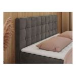 Łóżko kontynentalne CARMEN 120x200 - H3 - ciemnoszary, welwet