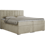 Łóżko kontynentalne SUSAN 180x200 - H4 - beżowy, welwet