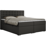 Łóżko kontynentalne SUSAN 180x200 - H3 - ciemnoszary, ekoskóra