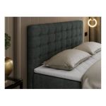 Łóżko kontynentalne SUSAN 180x200 - H3 - ciemnoszary, struktura