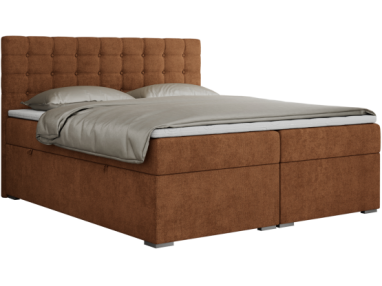 Łóżko kontynentalne SUSAN 120x200 - H3 - pomarańczowy, struktura