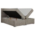 Łóżko kontynentalne SUSAN 200x200 - H3 - beżowy, struktura