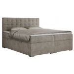 Łóżko kontynentalne SUSAN 200x200 - H4 - beżowy, struktura