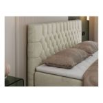 Łóżko kontynentalne PERA 180x200 - H3 - beżowy, welwet