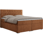 Łóżko kontynentalne PERA 160x200 - H3 - pomarańczowy, struktura