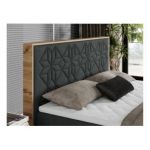 Łóżko kontynentalne NESSI 120x200 - H4 - ciemnoszary, struktura