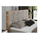 Łóżko kontynentalne NESSI 200x200 - H4 - beżowy, struktura