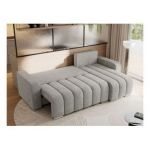 Narożnik KIRASSO L - uniwersalny - jasnoszary, struktura