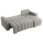 Narożnik KIRASSO L - uniwersalny - jasnoszary, struktura