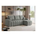 Narożnik KIRASSO L - uniwersalny - szary, struktura