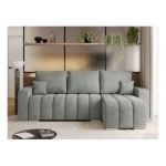 Narożnik KIRASSO L - uniwersalny - szary, struktura