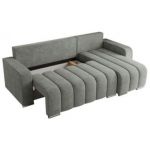 Narożnik KIRASSO L - uniwersalny - szary, struktura