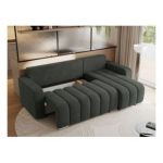 Narożnik KIRASSO L - uniwersalny - ciemnoszary, struktura