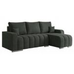 Narożnik KIRASSO L - uniwersalny - ciemnoszary, struktura