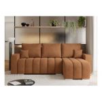 Narożnik KIRASSO L - uniwersalny - pomarańczowy, struktura