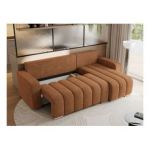 Narożnik KIRASSO L - uniwersalny - pomarańczowy, struktura