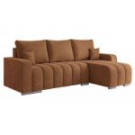 Narożnik KIRASSO L - uniwersalny - pomarańczowy, struktura