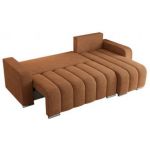 Narożnik KIRASSO L - uniwersalny - pomarańczowy, struktura