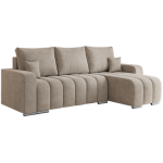 Narożnik KIRASSO L - uniwersalny - beżowy, struktura