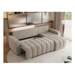 Narożnik KIRASSO L - uniwersalny - beżowy, struktura