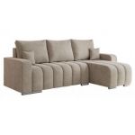 Narożnik KIRASSO L - uniwersalny - beżowy, struktura