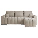 Narożnik KIRASSO L - uniwersalny - beżowy, struktura