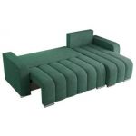 Narożnik KIRASSO L - uniwersalny - ciemnozielony, struktura