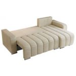 Narożnik KIRASSO L - uniwersalny - beżowy, welwet