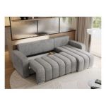 Narożnik KIRASSO L - uniwersalny - jasnoszary, welwet