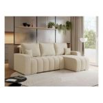 Narożnik KIRASSO L - uniwersalny - kremowy, boucle