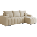 Narożnik KIRASSO L - uniwersalny - kremowy, boucle