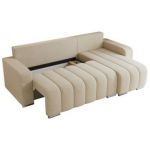 Narożnik KIRASSO L - uniwersalny - kremowy, boucle