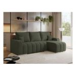 Narożnik KIRASSO L - uniwersalny - zielony, boucle