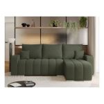 Narożnik KIRASSO L - uniwersalny - zielony, boucle