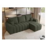 Narożnik KIRASSO L - uniwersalny - zielony, boucle