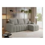 Narożnik KIRASSO L - uniwersalny - jasnoszary, boucle