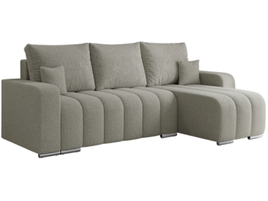 Narożnik KIRASSO L - uniwersalny - jasnoszary, boucle