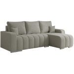 Narożnik KIRASSO L - uniwersalny - jasnoszary, boucle