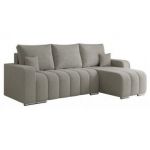 Narożnik KIRASSO L - uniwersalny - jasnoszary, boucle