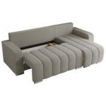 Narożnik KIRASSO L - uniwersalny - jasnoszary, boucle