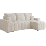 Narożnik KIRASSO L - uniwersalny - beżowy, sztruks