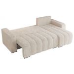 Narożnik KIRASSO L - uniwersalny - beżowy, sztruks