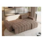 Narożnik KIRASSO L - uniwersalny - brązowy, sztruks