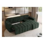 Narożnik KIRASSO L - uniwersalny - zielony, sztruks