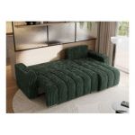 Narożnik KIRASSO L - uniwersalny - zielony, sztruks