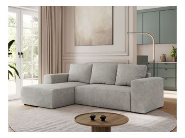 Narożnik TRENTINO L - strona lewa - jasnoszary, struktura