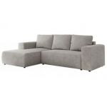 Narożnik TRENTINO L - strona lewa - jasnoszary, struktura