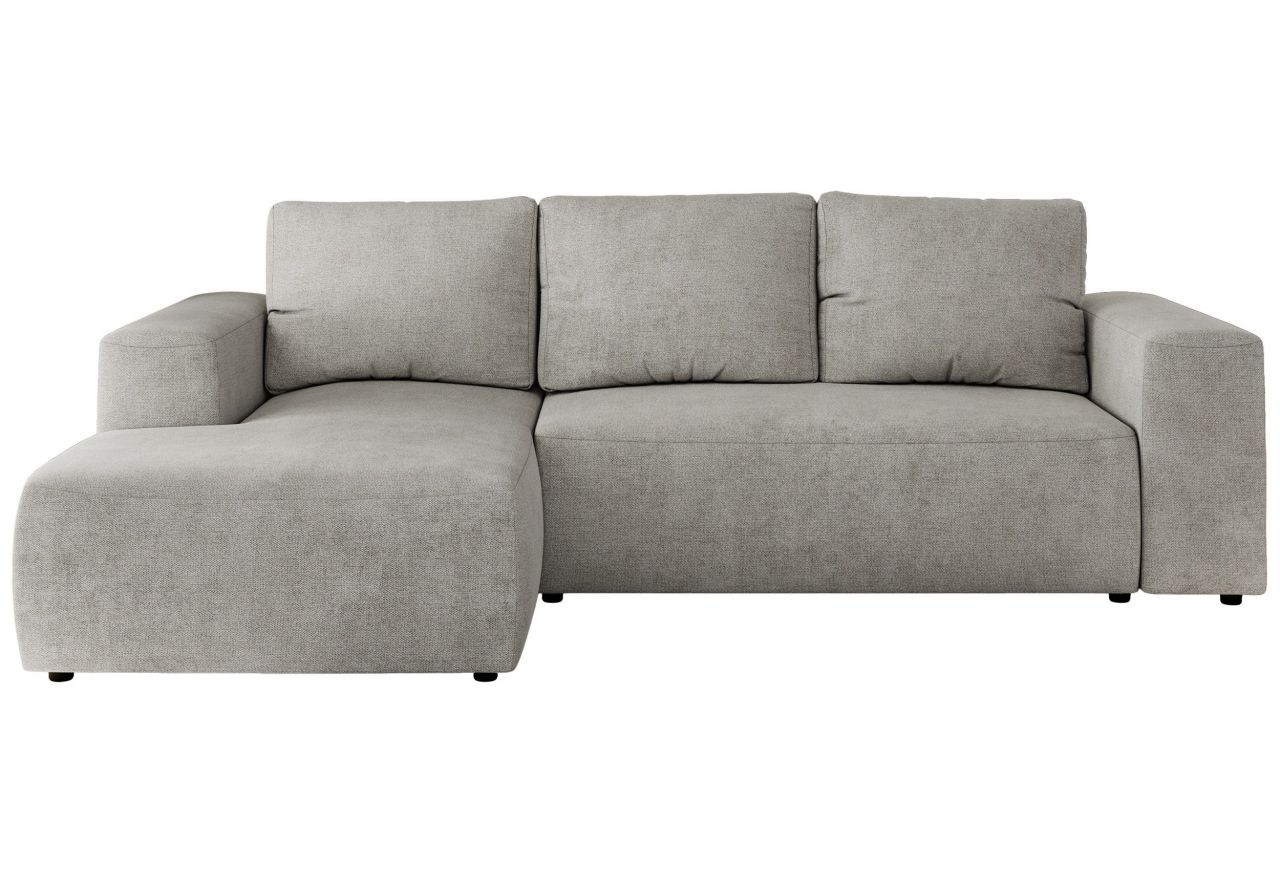 Narożnik TRENTINO L - strona lewa - jasnoszary, struktura